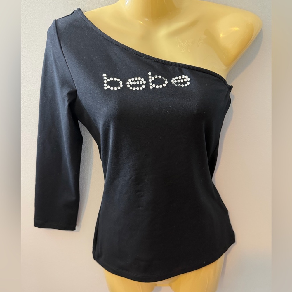 BEBE Top.  One sleeve/fitted.